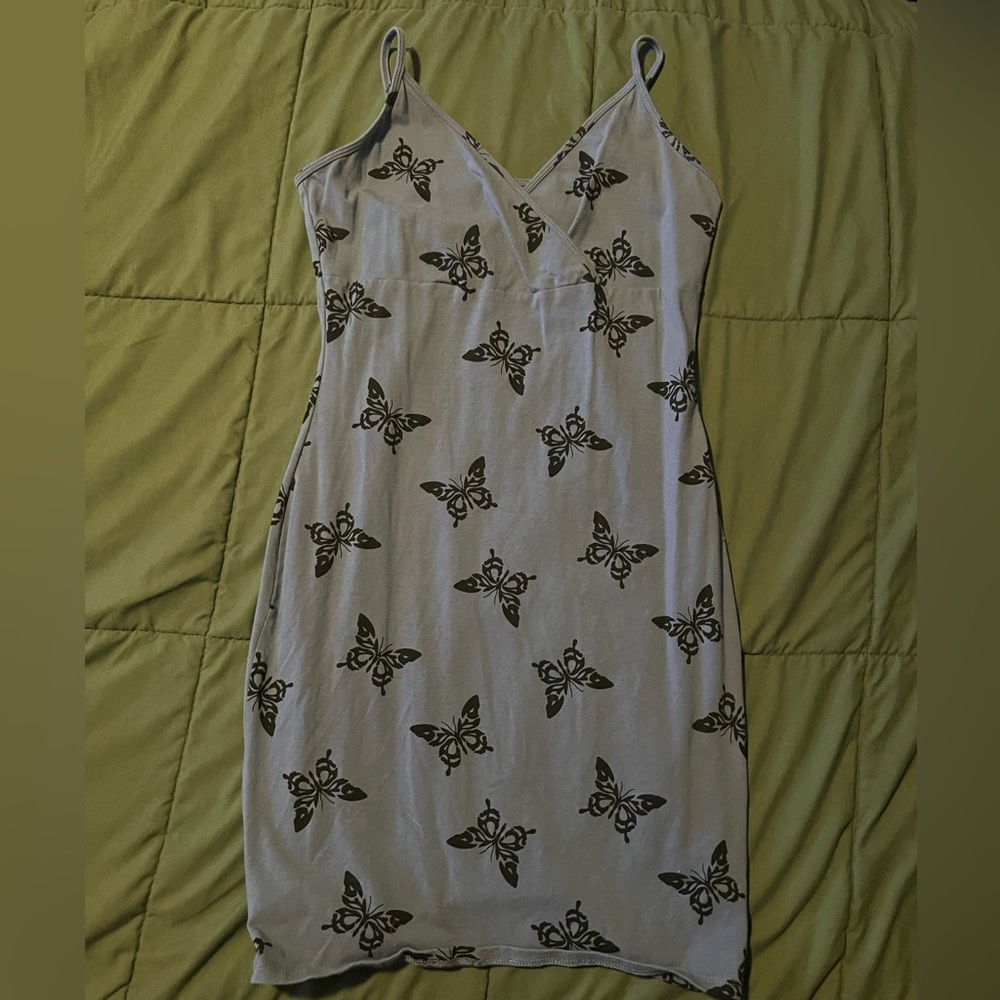 Wild fable blue butterfly dress